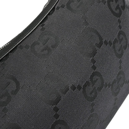 Gucci Black GG Canvas Hobo Bag