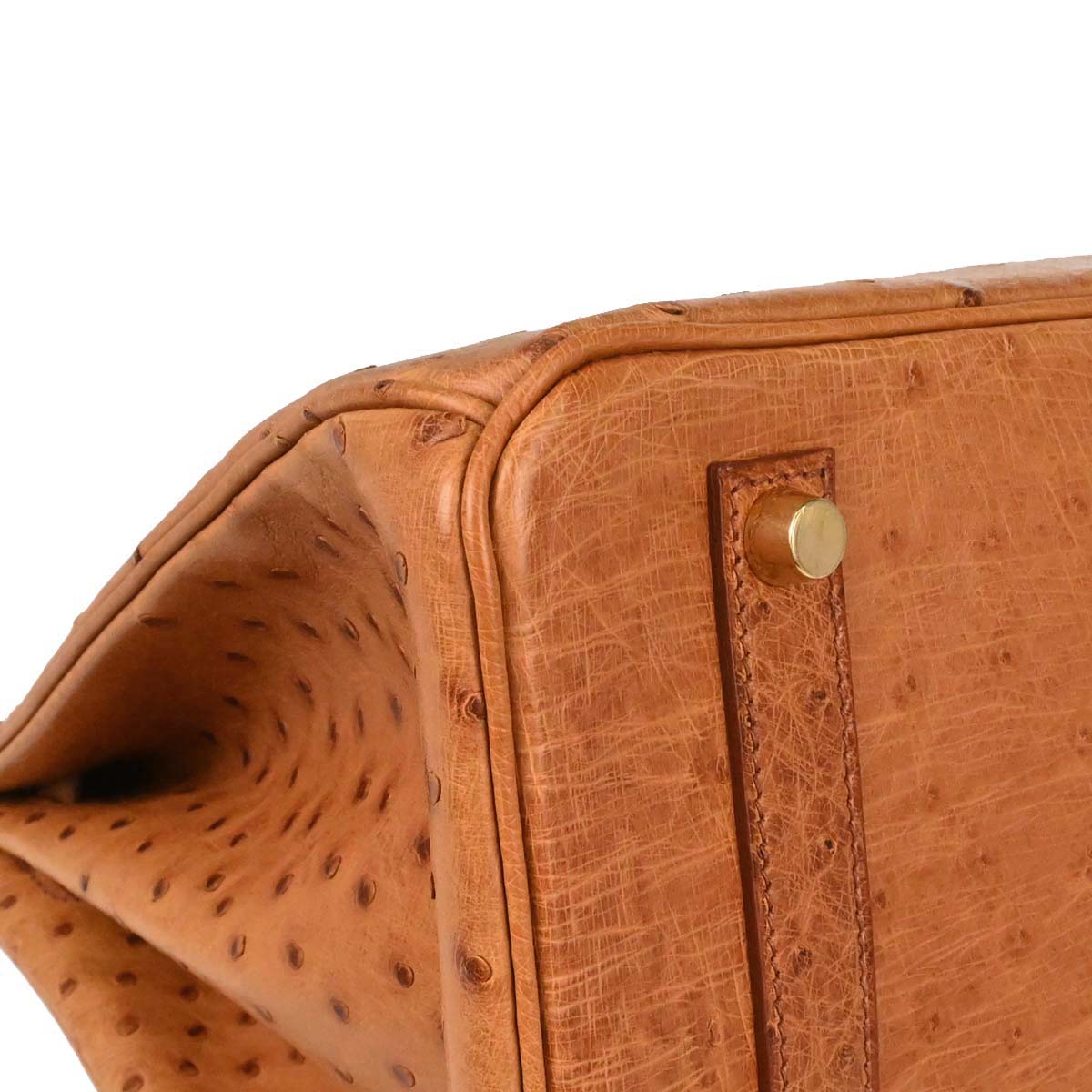 Hermes *Chestnut Ostrich Birkin 35 Handbag