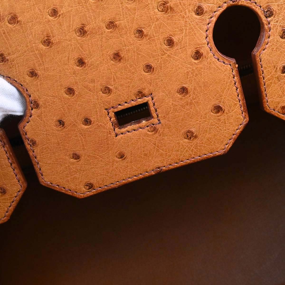 Hermes *Chestnut Ostrich Birkin 35 Handbag