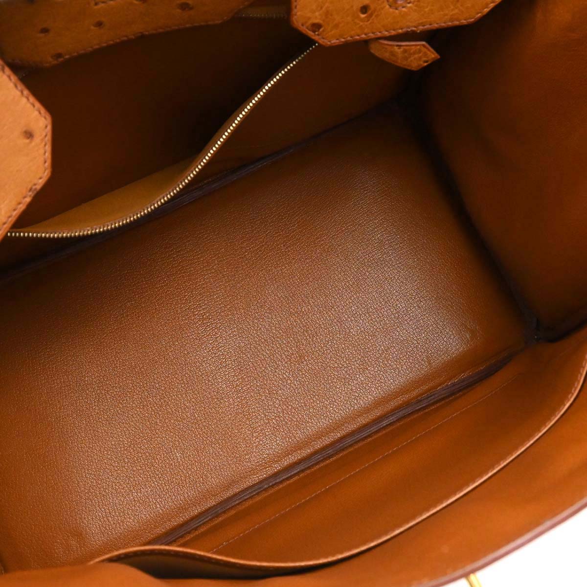Hermes *Chestnut Ostrich Birkin 35 Handbag