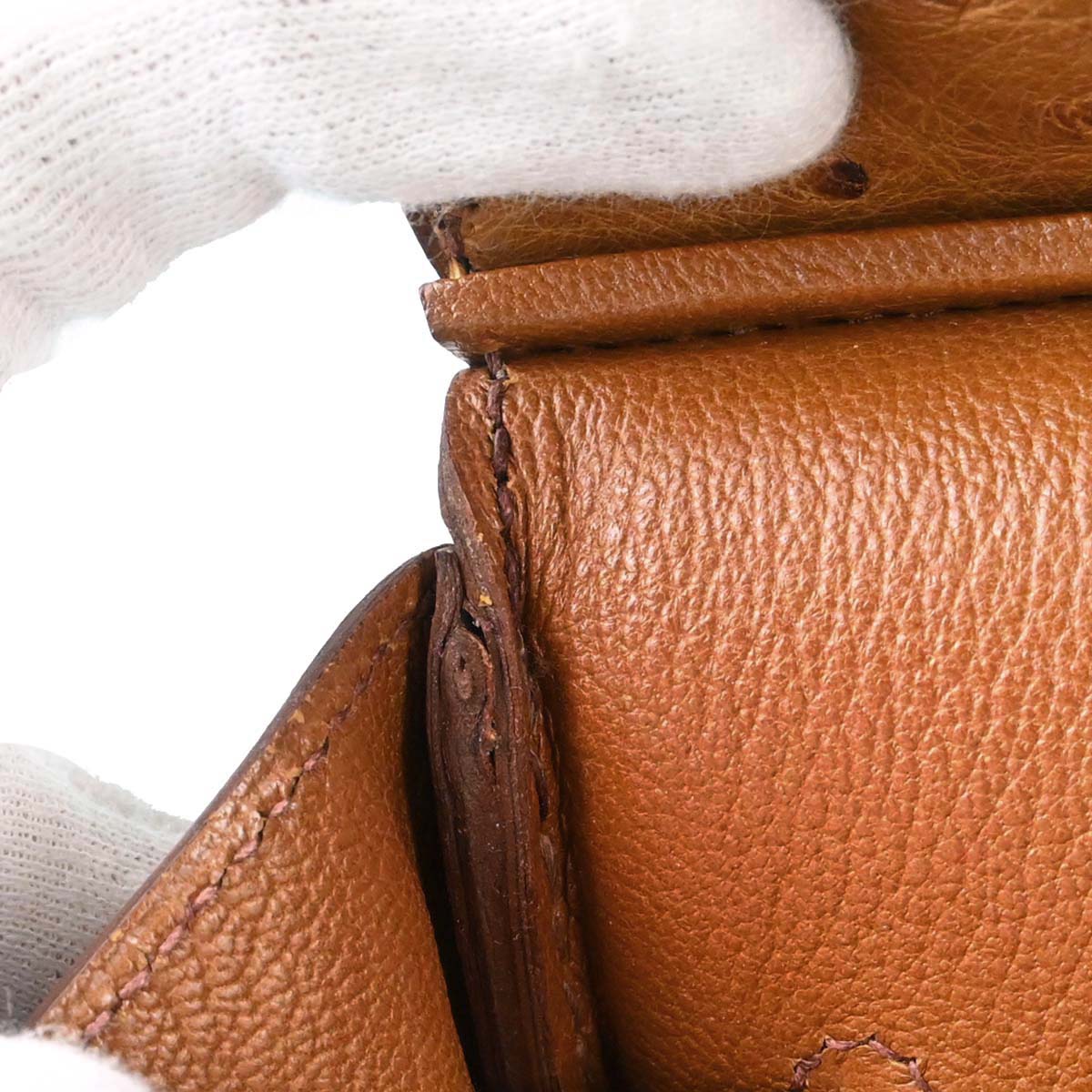 Hermes *Chestnut Ostrich Birkin 35 Handbag