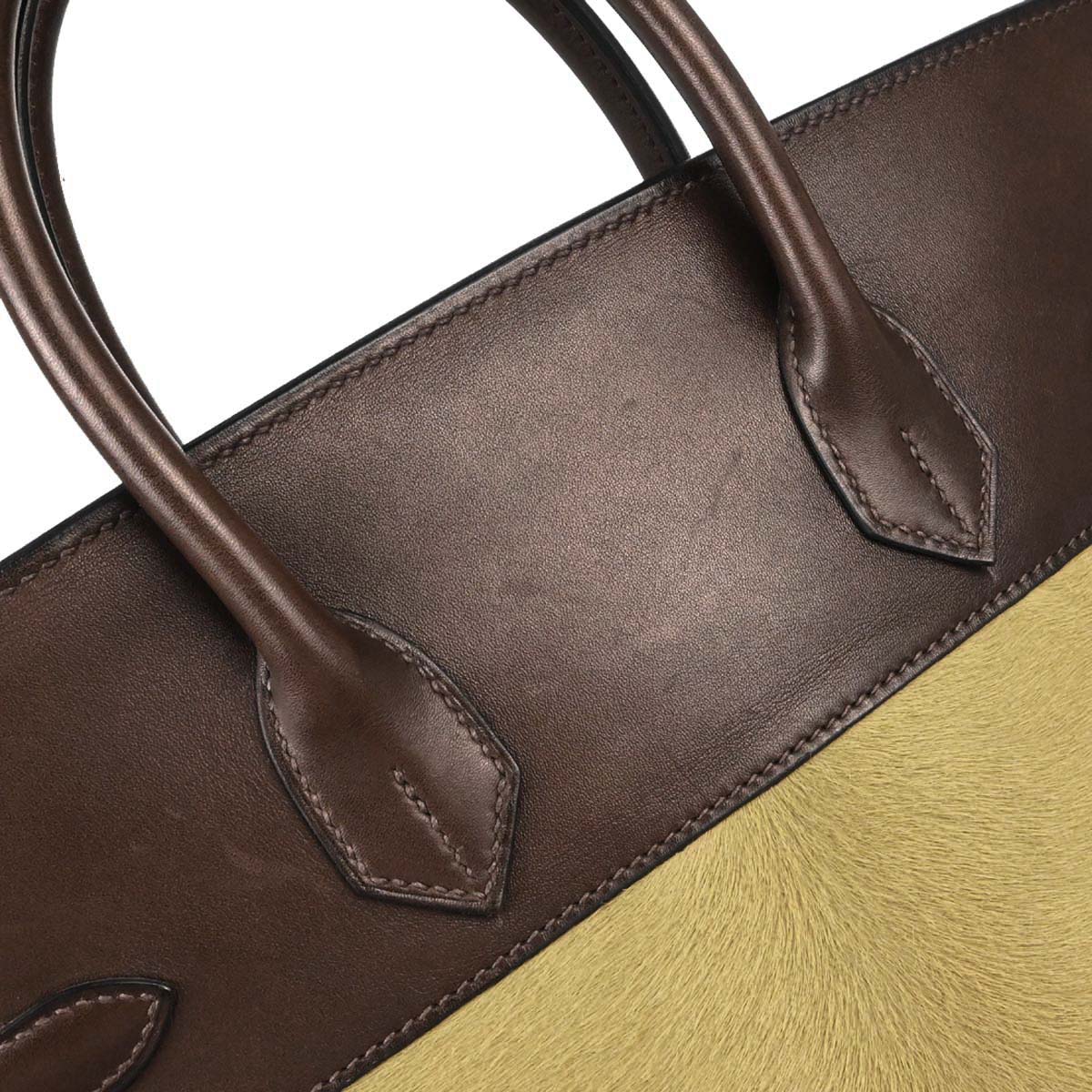 Hermes Ebene Evercalf Veau Troika Haut a Courroies 32 Handbag