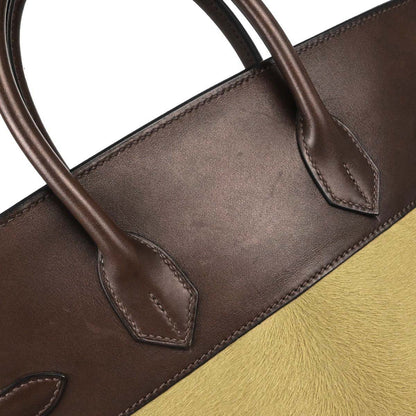 Hermes Ebene Evercalf Veau Troika Haut a Courroies 32 Handbag