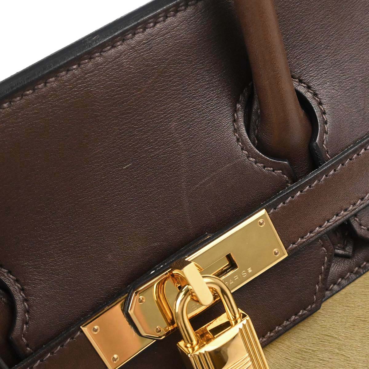 Hermes Ebene Evercalf Veau Troika Haut a Courroies 32 Handbag