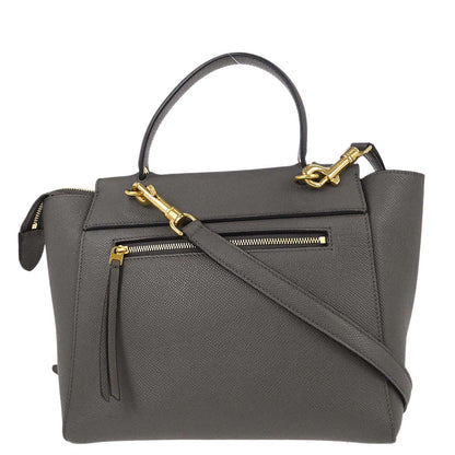 Celine Gray Belt Bag 2way Shoulder Handbag