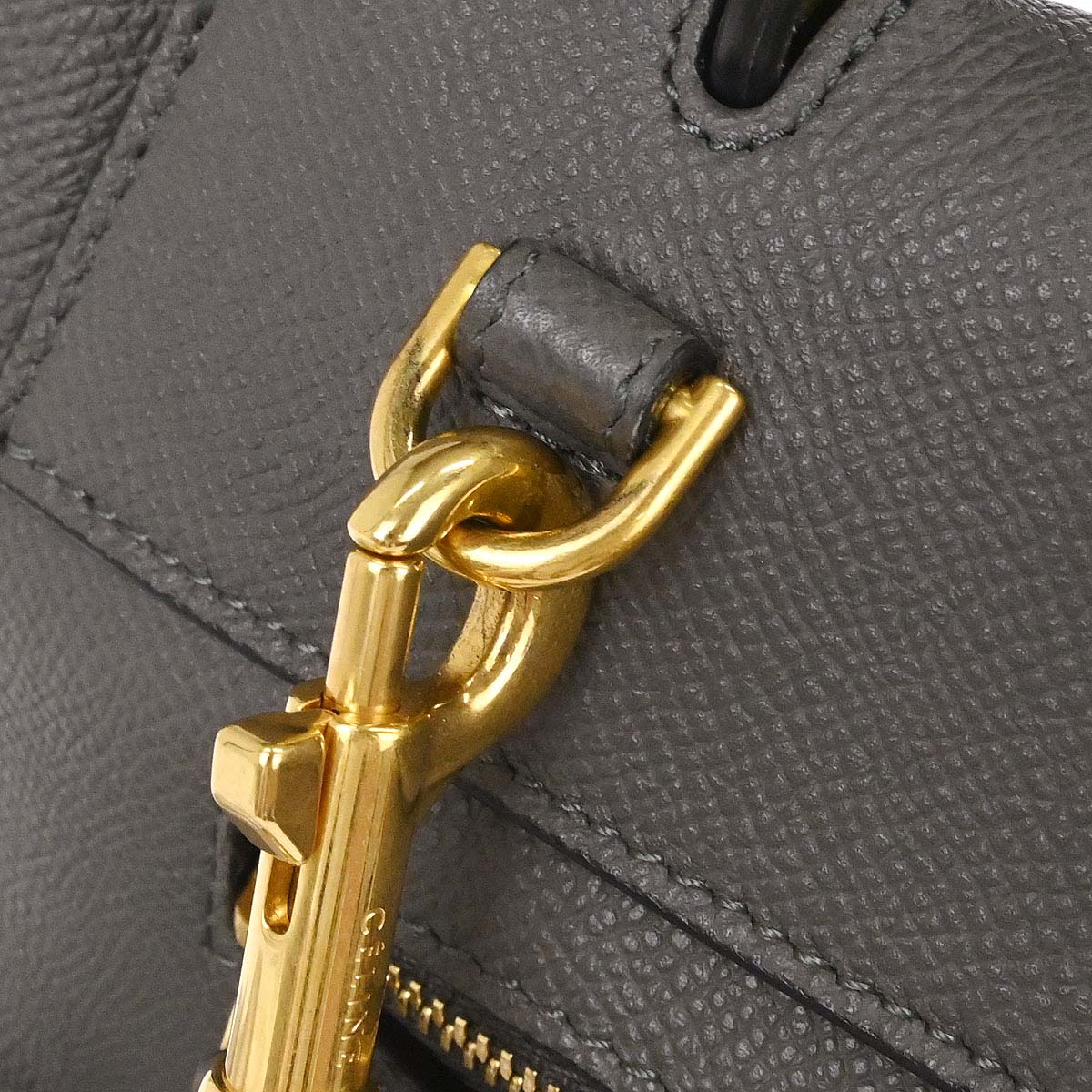 Celine Gray Belt Bag 2way Shoulder Handbag