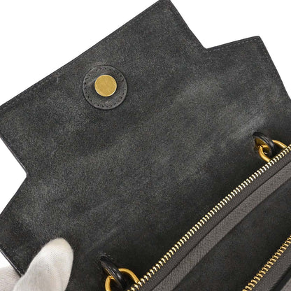Celine Gray Belt Bag 2way Shoulder Handbag