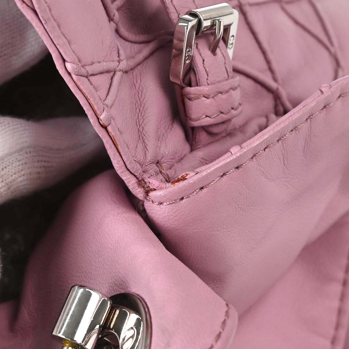 Christian Dior Taiwan Limited Pink Lambskin Le Trente Handbag