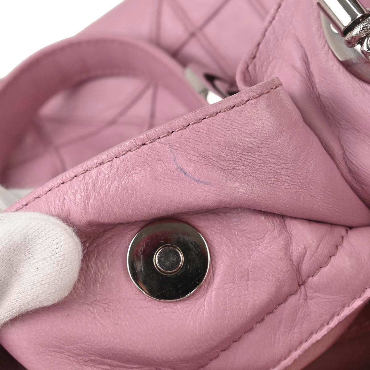 Christian Dior Taiwan Limited Pink Lambskin Le Trente Handbag