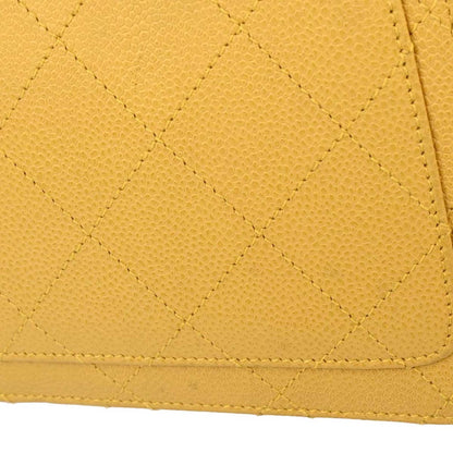 Chanel 1997-1999 Yellow Caviar Skin Handbag