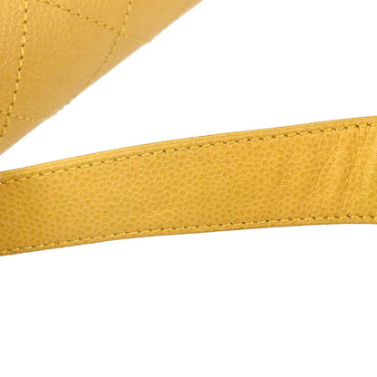Chanel 1997-1999 Yellow Caviar Skin Handbag
