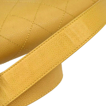 Chanel 1997-1999 Yellow Caviar Skin Handbag