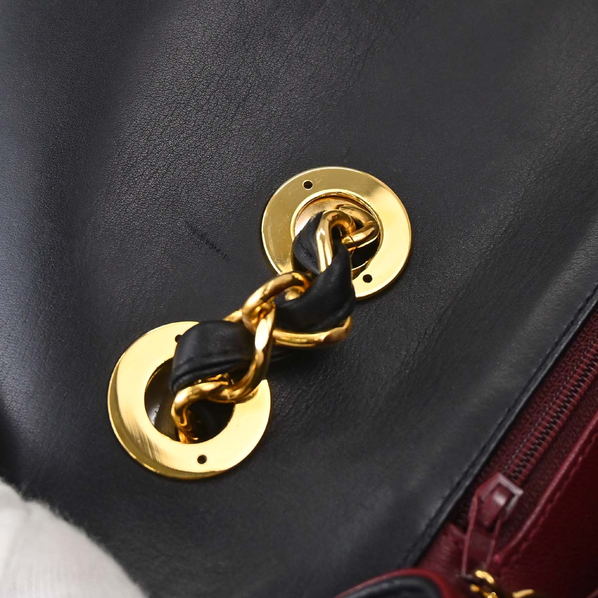 Chanel 1991-1994 Black Lambskin Maxi Classic Flap Shoulder Bag
