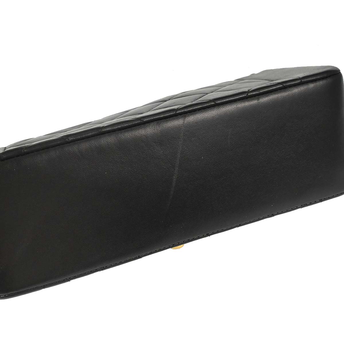 Chanel 1994-1996 Black Lambskin Small Diana Shoulder Bag