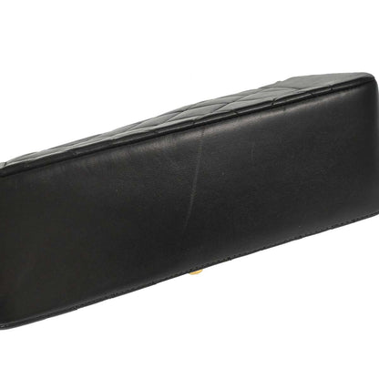 Chanel 1994-1996 Black Lambskin Small Diana Shoulder Bag