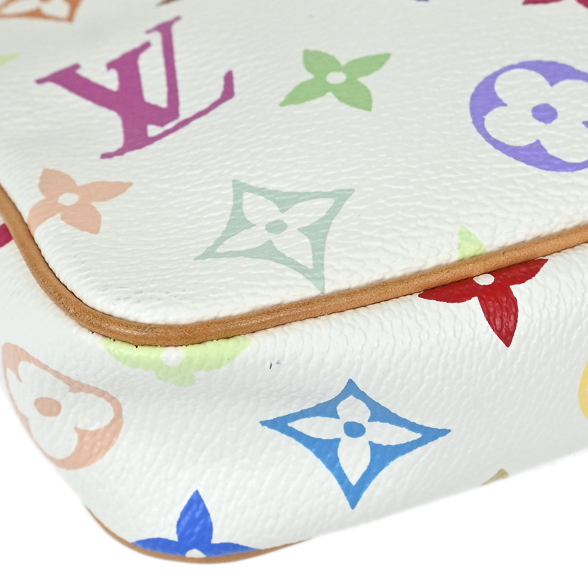 Louis Vuitton White Multicolor Pochette Accessoires M92649
