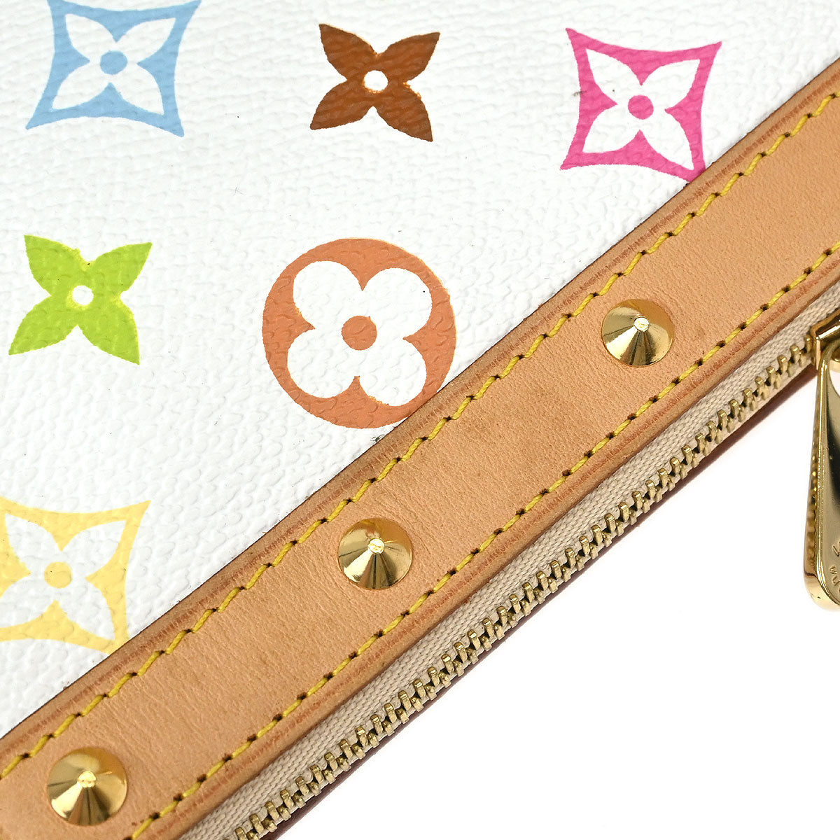 Louis Vuitton White Multicolor Pochette Accessoires M92649