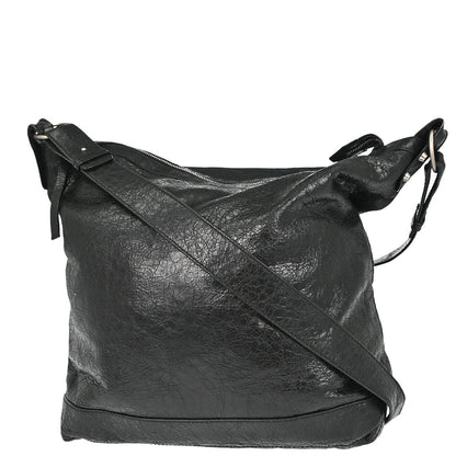 Balenciaga Black Lambskin The Day Shoulder Bag
