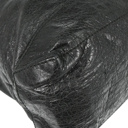 Balenciaga Black Lambskin The Day Shoulder Bag