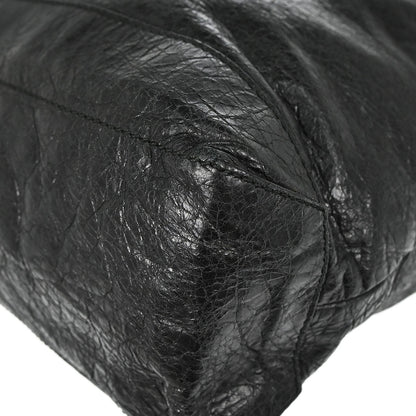 Balenciaga Black Lambskin The Day Shoulder Bag