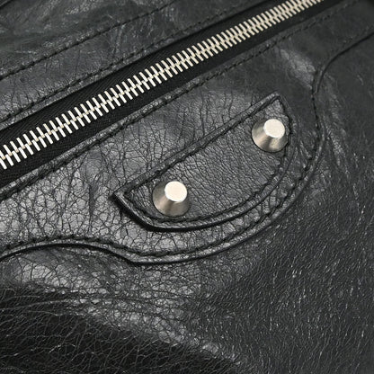 Balenciaga Black Lambskin The Day Shoulder Bag