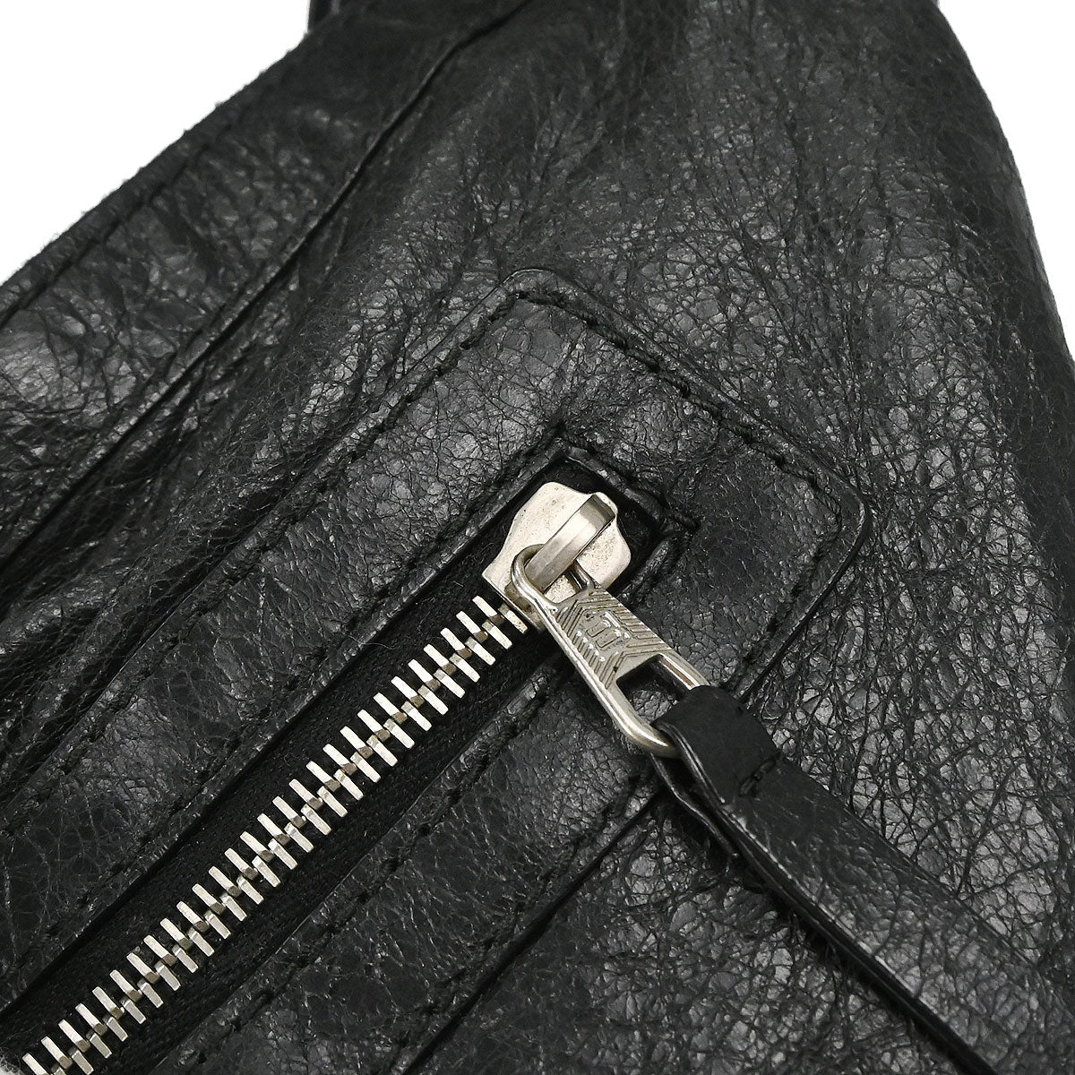 Balenciaga Black Lambskin The Day Shoulder Bag