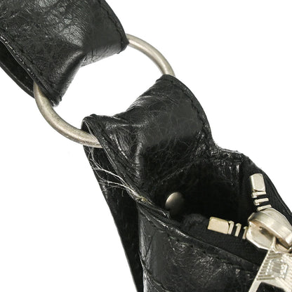Balenciaga Black Lambskin The Day Shoulder Bag