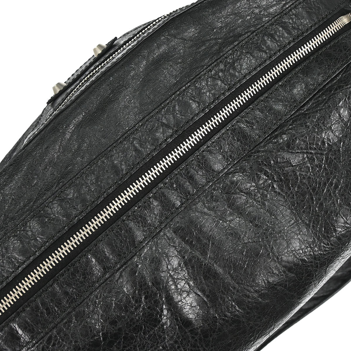 Balenciaga Black Lambskin The Day Shoulder Bag