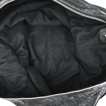 Balenciaga Black Lambskin The Day Shoulder Bag