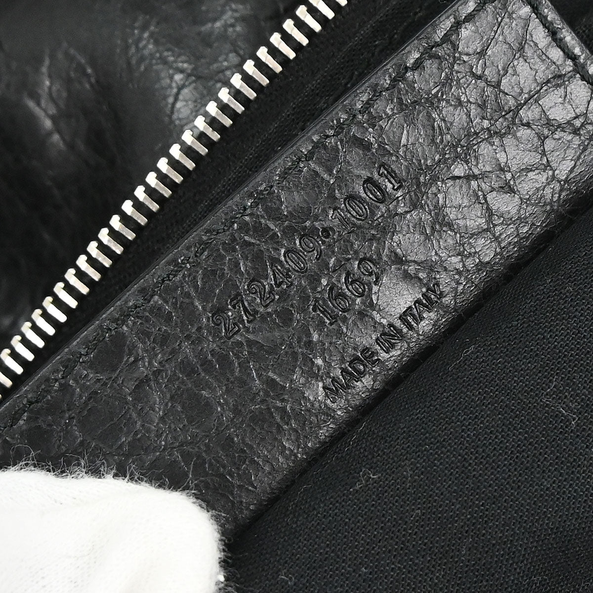 Balenciaga Black Lambskin The Day Shoulder Bag