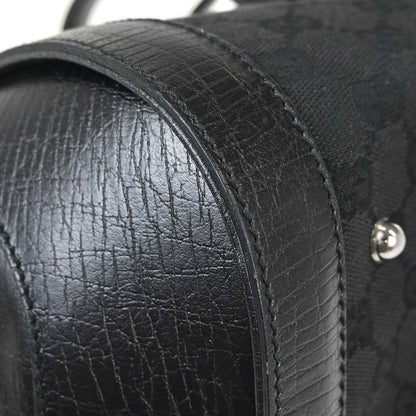 Gucci Black Bamboo GG Handbag