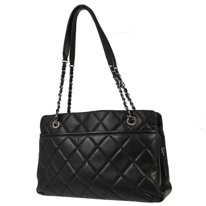 Chanel 2013-2014 Black Caviar Skin Timeless CC Chain Tote Bag