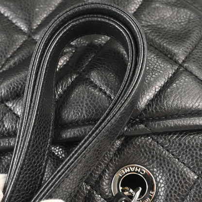 Chanel 2013-2014 Black Caviar Skin Timeless CC Chain Tote Bag