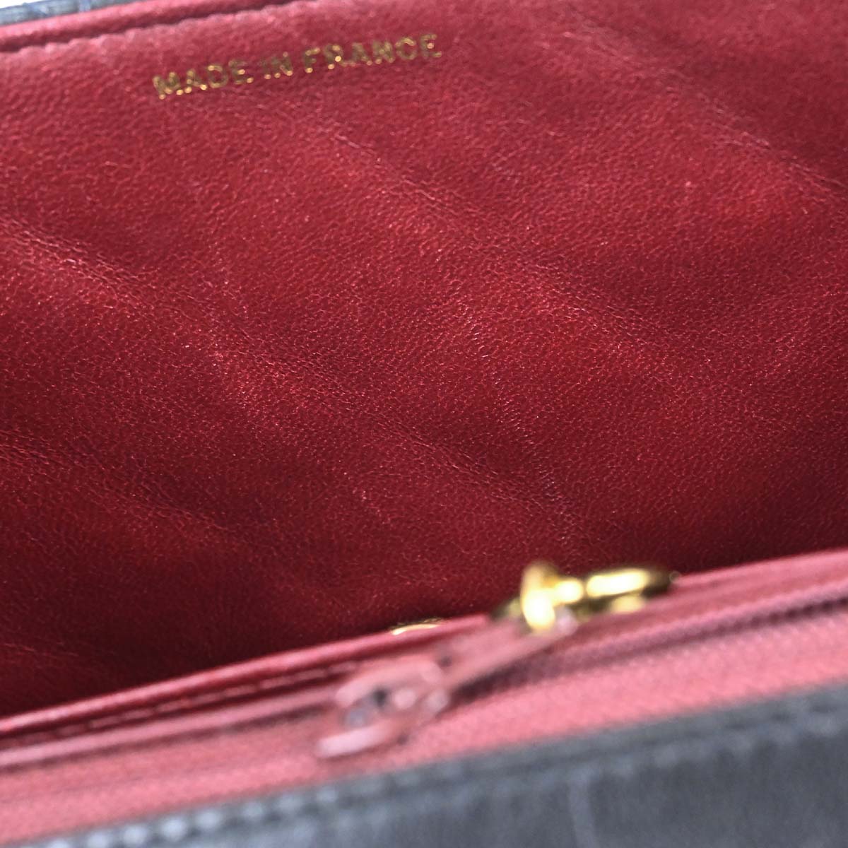 Chanel 1991-1994 Black Lambskin Medium Diana Shoulder Bag