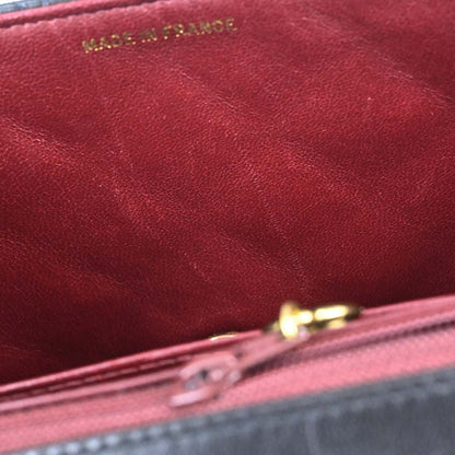 Chanel 1991-1994 Black Lambskin Medium Diana Shoulder Bag