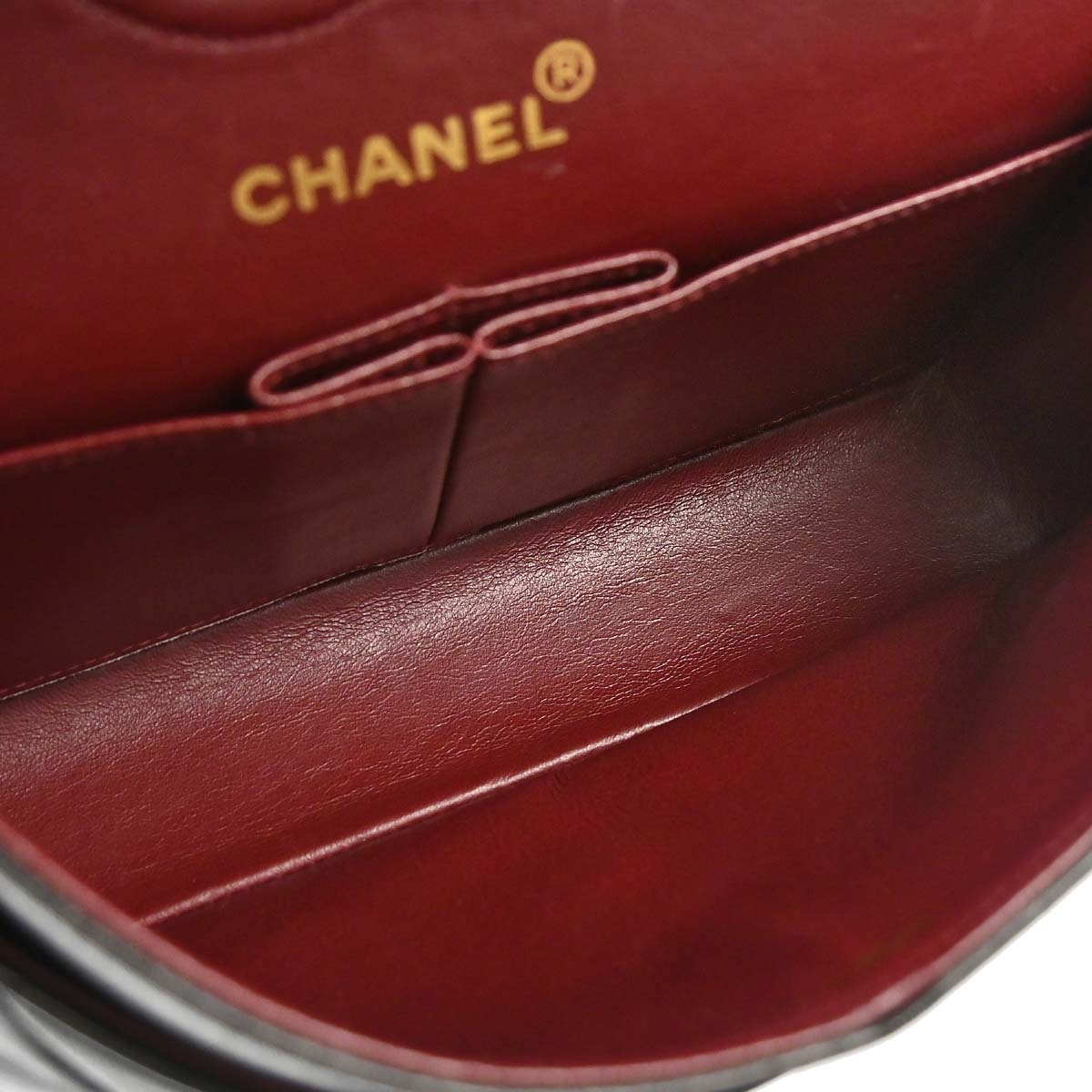 Chanel 1991-1994 Black Lambskin Small Classic Double Flap Shoulder Bag