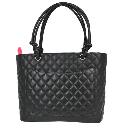 Chanel Black Calfskin Cambon Ligne Tote Handbag