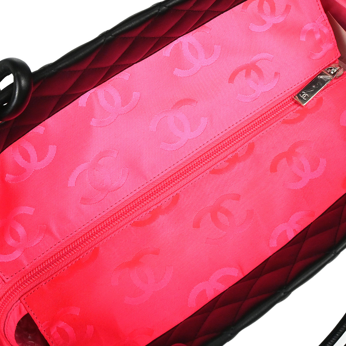Chanel Black Calfskin Cambon Ligne Tote Handbag