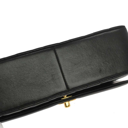 Chanel Black Lambskin Medium Diana Shoulder Bag