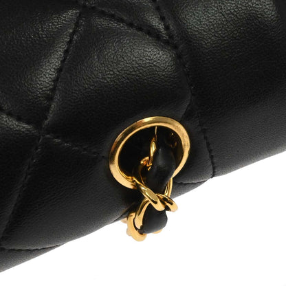 Chanel Black Lambskin Medium Diana Shoulder Bag