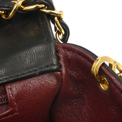 Chanel Black Lambskin Medium Diana Shoulder Bag