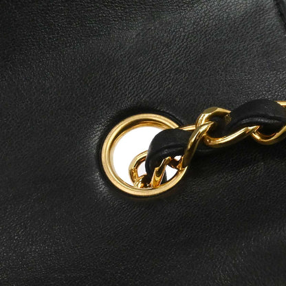Chanel Black Lambskin Medium Diana Shoulder Bag