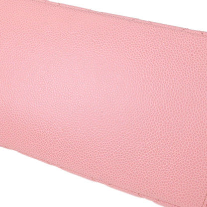 Chanel Pink Caviar Skin Grand Shopping Tote GST Chain Handbag