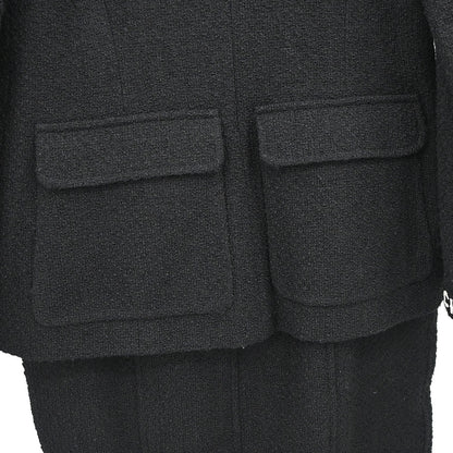Chanel 1995 Setup Suit Jacket Skirt Black #42