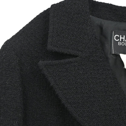 Chanel 1995 Setup Suit Jacket Skirt Black #42