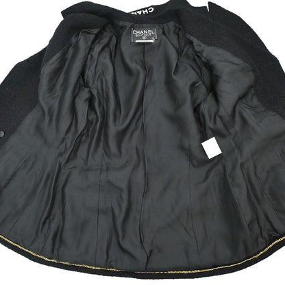 Chanel 1995 Setup Suit Jacket Skirt Black #42