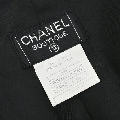 Chanel 1995 Setup Suit Jacket Skirt Black #42