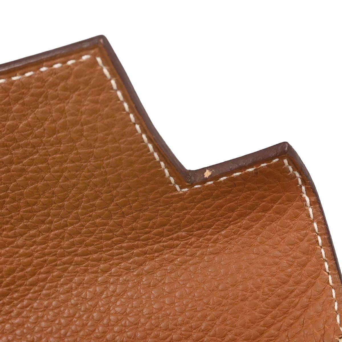 Hermes Gold Togo Kelly 28 Sellier 2way Shoulder Handbag