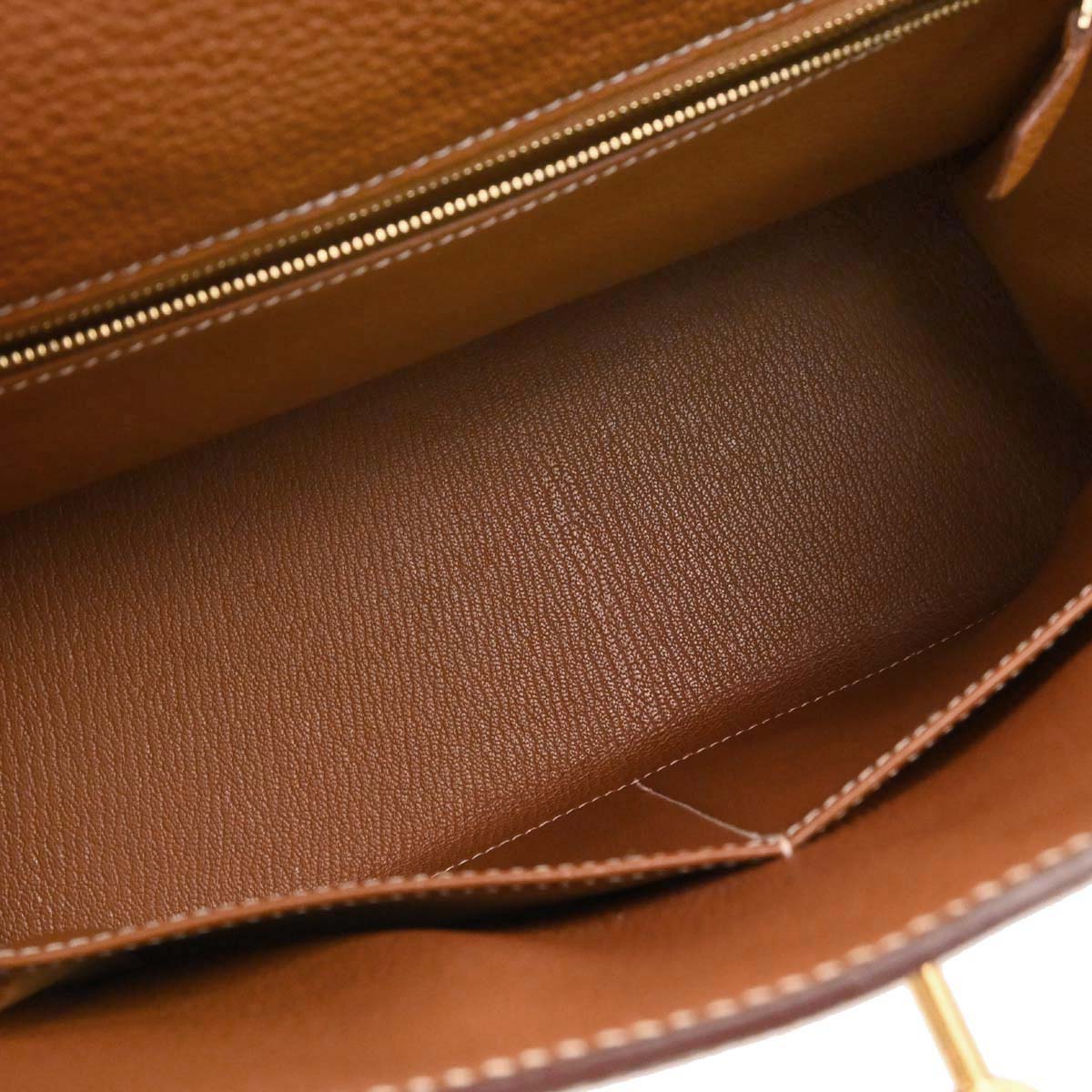 Hermes Gold Togo Kelly 28 Sellier 2way Shoulder Handbag