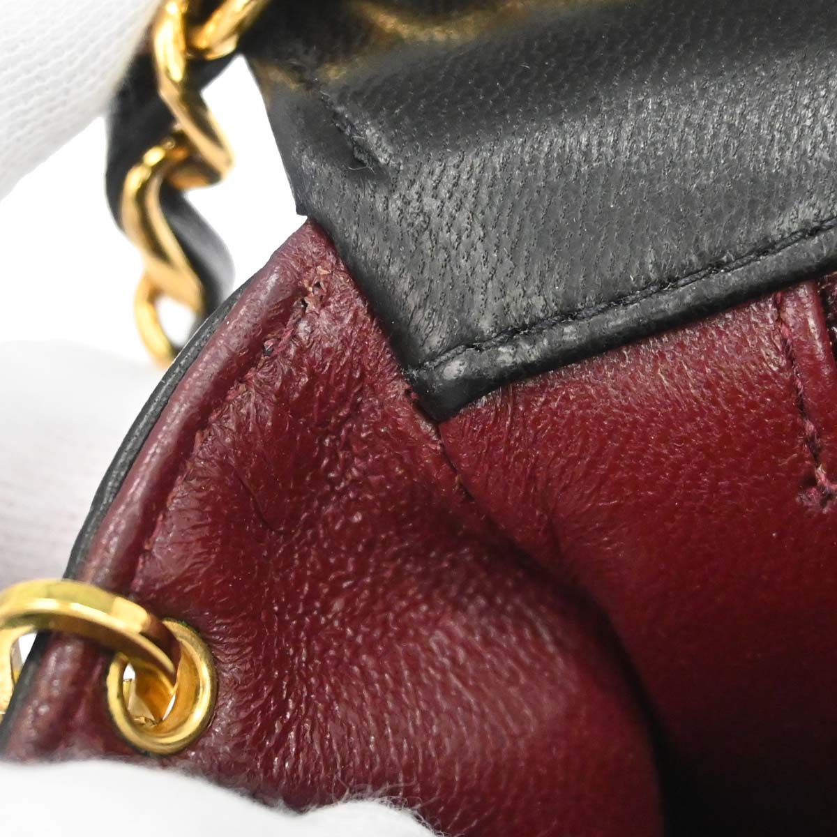 Chanel 1994-1996 Black Lambskin Small Diana Shoulder Bag